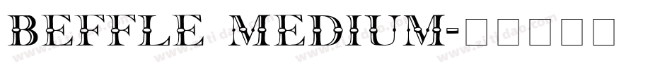 Beffle Medium字体转换